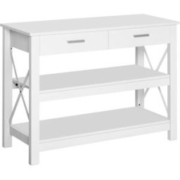 Homcom Mesa consola 105x40x76cm blanco