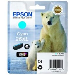 Epson 26 XL (T2632) Cartucho de tinta cian XL