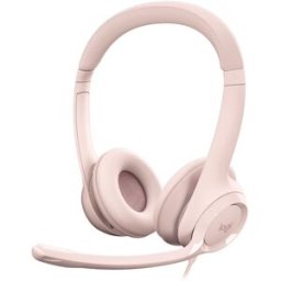 Logitech Auriculares H390 USB Rosa