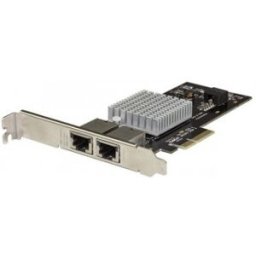 StarTech.com Tarjeta de Red PCI Express con 2 Puertos 10GBase-T - Tarjeta de Red PCI-E de 10 Gb NBAS