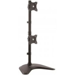 StarTech.com Soporte Vertical de Acero de Servicio Pesado para dos Monitores - Base Ajustable VESA p