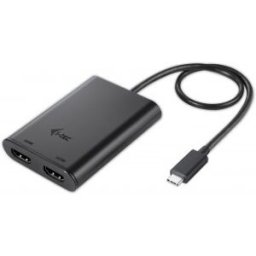 i-tec USB-C Dual Adaptador de Video, 3.0 (3.1 Gen 1), USB Tipo C, 3840 x 2160 Pixeles, 16/32 bit, Ne