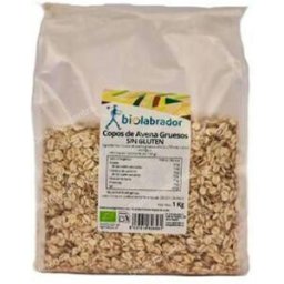 Biolabrador copos de avena gruesos sin gluten 1kg