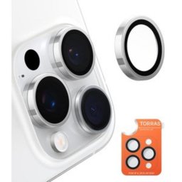 Mica protectora para cámara Torras Lensguard iPhone 16 Pro Max Gris titanio