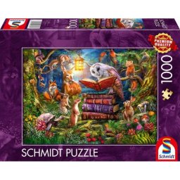 Puzzle Schmidt Spiele 1000 piezas Historias del bosque para la noche
