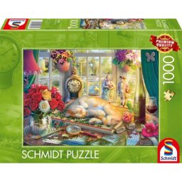 Puzzle Schmidt Spiele 1000 piezas Gato 69,3 x 49,3 cm