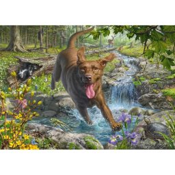 Puzzle Schmidt Spiele 1000 piezas Amor por los perros Mark Fredrickson barniz mate