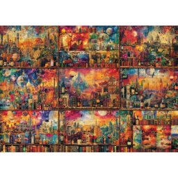 Puzzle Schmidt Spiele 59745 2000 piezas Collage de destinos mundiales