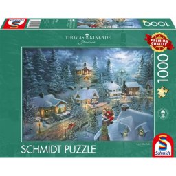 Puzzle Schmidt Spiele 1000 piezas Navidad Thomas Kinkade Studios
