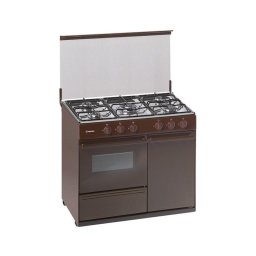Cocina Gas Meireles N 921 B 5 Zonas Horno 55 L Clase A Wok Marrón