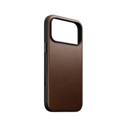 Funda para móvil Nomad Modern Leather Case cuero marrón MagSafe Qi2 para iPhone 17 Pro Max
