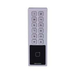 Control de acceso Hikvision DS-K1T805MBWX Teclado y tarjeta 10.000 usuarios IP65