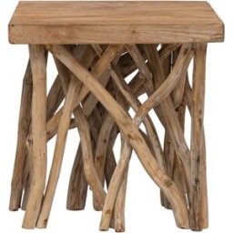 Prolenta Premium Mesa de centro caoba marrón 40 x 40 x 40 cm