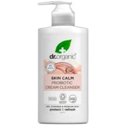 Dr. organic crema limpiadora probiotica skin calm 150 ml.