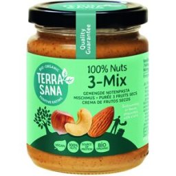 Terrasana crema 3 mix frutos secos sin cacahuete 250 gr bio