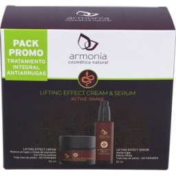 Armonia cosmetica natural pack veneno serpiente crema+serum active snake