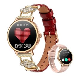 Blackview X30 Bluetooth 1,26" Oro rosa con correa roja