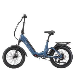 Bicicleta Eléctrica Plegable TTGO F7 250 W 48 V 15 Ah 20" Azul Frenos Hidráulicos