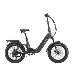 Bicicleta Eléctrica Plegable TTGO F7 250 W Batería 48 V 15 Ah 120 km 20" Gris