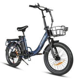 Bicicleta Eléctrica Plegable Samebike CY20 Pro 250 W Batería 36 V 13 Ah Azul Oscuro