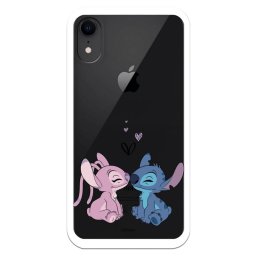 Funda Oficial de Disney Angel & Stitch Beso para iPhone XR