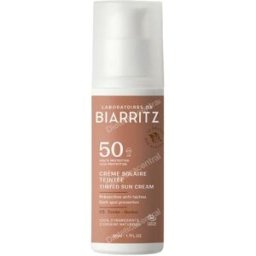 Laboratorios biarritz crema facial color dorado spf50 50ml.