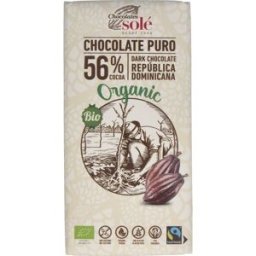 Chocolates sole chocolate negro 56% con canela 100gr eco sg vegan
