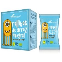 Soria natural rollitos arroz integral con crema de cacao 4x3uds.