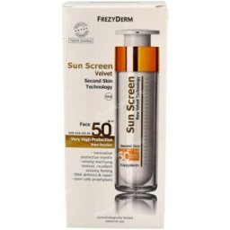 Frezyderm sun screen spf 50+ crema facial solar 50ml.