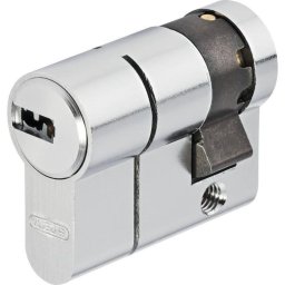 Abus D66psn H-box Demi-cilindro Europeo 10/40 Pre-snap Nivel 6 En Níquel, Protección Antiextracción, 5 Llaves Reversibles, 6 Pines, Para Interior