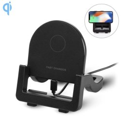 Cargador inalámbrico Dam Electronics Qi 15W Stand Horizontal y Vertical