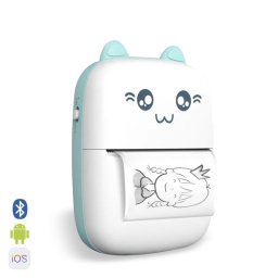 Impresora térmica Bluetooth Dam Electronics portátil con diseño de gatito