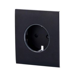 Tapa central Ajax CenterCover Type F negra para enchufe inteligente