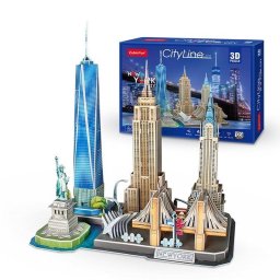 Puzle 3D CubicFun MC255h Nueva York 123 Piezas 37 x 22,5 x 42 cm