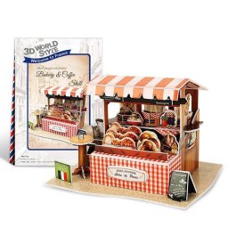 Puzle 3D Dam Electronics World Style Francia Restaurante Tradicional 32 Piezas