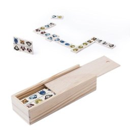 Juego de Dominó Dam Electronics Kelpet Animalitos 28 Piezas de Madera con Estuche