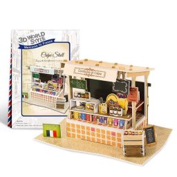 Puzle 3D Dam Electronics World Style Puesto de Crepes Tradicional 37 Piezas