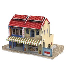 Puzle 3D Dam Electronics World Style Singapur Casa Tradicional 32 Piezas