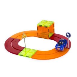 Pista de Coches Magnética Dam Electronics 19 Piezas con 1 Coche LED