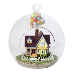 Maqueta Dam Electronics Flying House Wonderland 3D con Luces LED 12 x 12 x 12 cm