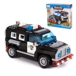Vehículo de Asalto Policía SWAT Dam Electronics 72 Piezas Luces y Sonido 360°