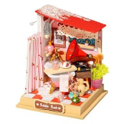 Casa de Muñecas Dam Electronics Baño de Burbujas Madera 59 Piezas Pintar y Montar
