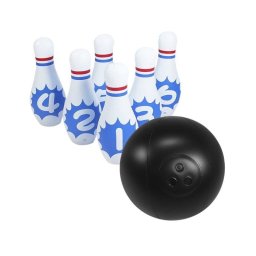 Juego de Bolos Hinchable Dam Electronics con Bola y 6 Bolos para Piscina y Playa