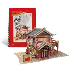Puzle 3D World Style China Oriental Taberna del Dragón Tradicional 29 Piezas