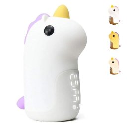 Reloj Despertador Dam Electronics Unicornio Azul Luz Nocturna Regulable 1200 mAh