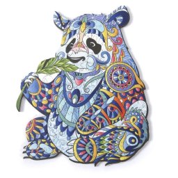 Puzzle Madera Dam Electronics DIY Silueta Panda A5 Policromado