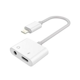 Adaptador Dam Electronics Lightning a Minijack 3,5 mm y Carga