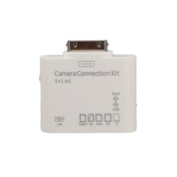 Adaptador 5 en 1 Dam Electronics para iPad 1/2/3 Lector multitarjeta