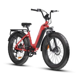 Bicicleta Eléctrica Bodywel D9 250 W 80 Nm 48 V 15 Ah 26" x 4,0" Roja