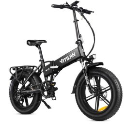 Bicicleta Eléctrica Vitilan V3 2.0 Plegable 750 W 80 km Neumáticos 20" x 4